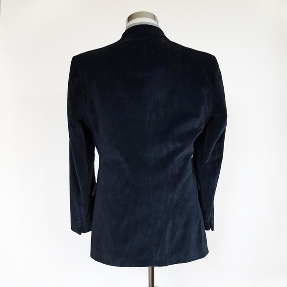 Woolrich Vintage Mens Corduroy Blazer 38R Blue - Picture 4 of 8